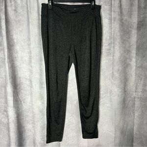 Tangerine Dark Gray Workout Leggings Pants - MED